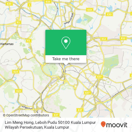 Peta Lim Meng Hong, Leboh Pudu 50100 Kuala Lumpur Wilayah Persekutuan