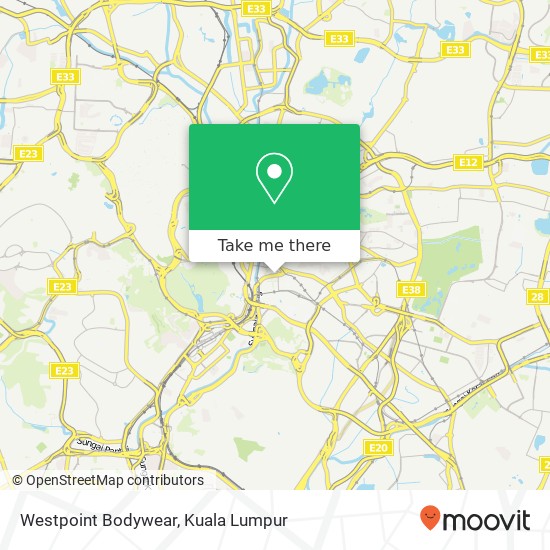 Peta Westpoint Bodywear, Jalan Tun Tan Cheng Lock 50100 Kuala Lumpur Wilayah Persekutuan