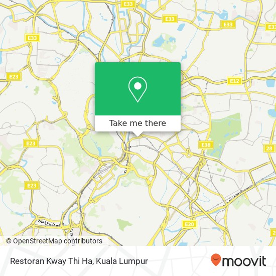 Peta Restoran Kway Thi Ha, Jalan Tun Tan Cheng Lock 50100 Kuala Lumpur Wilayah Persekutuan