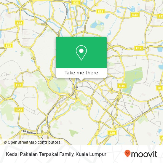 Peta Kedai Pakaian Terpakai Family, Jalan Tun Tan Cheng Lock 50100 Kuala Lumpur Wilayah Persekutuan