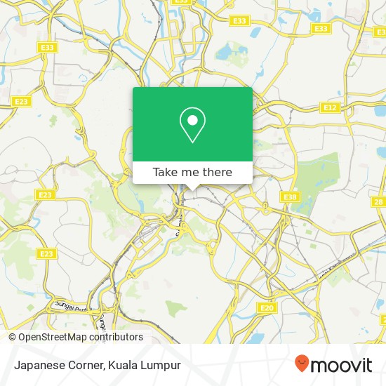 Peta Japanese Corner, Jalan Petaling 50100 Kuala Lumpur Wilayah Persekutuan