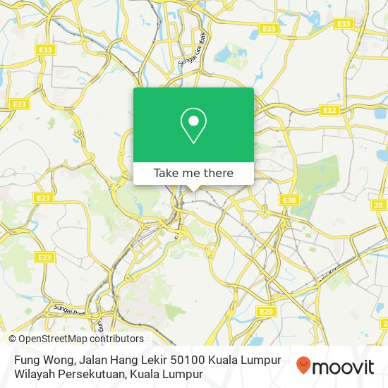 Peta Fung Wong, Jalan Hang Lekir 50100 Kuala Lumpur Wilayah Persekutuan