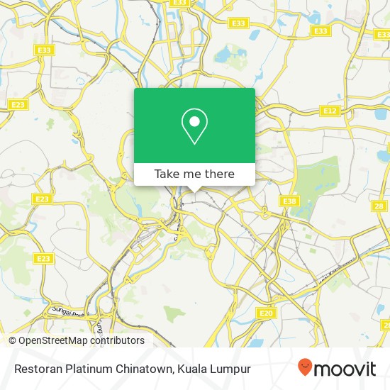 Peta Restoran Platinum Chinatown, Jalan Hang Lekir 50100 Kuala Lumpur Wilayah Persekutuan