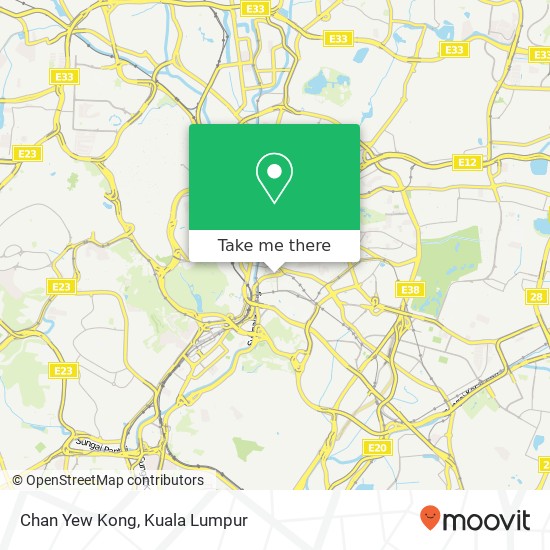 Peta Chan Yew Kong, 50100 Kuala Lumpur Wilayah Persekutuan