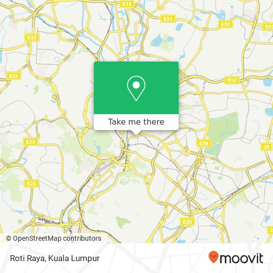 Peta Roti Raya, Jalan Tun Tan Cheng Lock 50100 Kuala Lumpur Wilayah Persekutuan