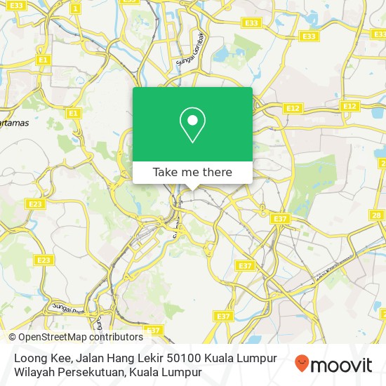 Peta Loong Kee, Jalan Hang Lekir 50100 Kuala Lumpur Wilayah Persekutuan