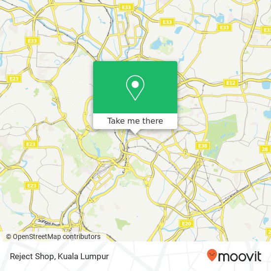 Peta Reject Shop, Jalan Tun Tan Siew Sin 50100 Kuala Lumpur Wilayah Persekutuan