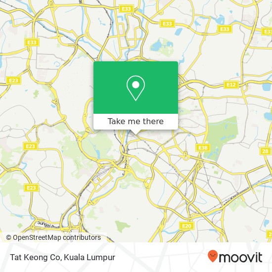 Peta Tat Keong Co, 50100 Kuala Lumpur Wilayah Persekutuan