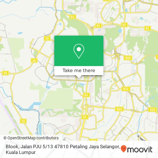 Peta Blook, Jalan PJU 5 / 13 47810 Petaling Jaya Selangor