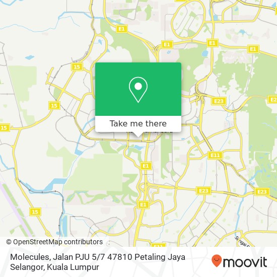 Molecules, Jalan PJU 5 / 7 47810 Petaling Jaya Selangor map