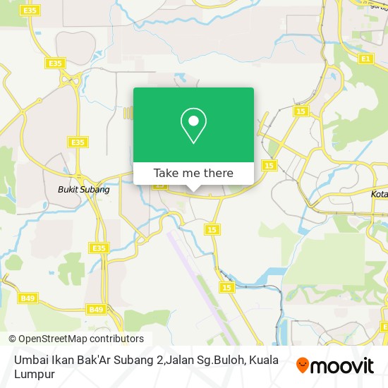 Umbai Ikan Bak'Ar Subang 2,Jalan Sg.Buloh map