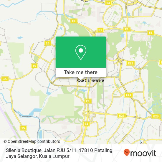 Silenia Boutique, Jalan PJU 5 / 11 47810 Petaling Jaya Selangor map
