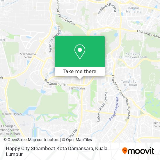 Peta Happy City Steamboat Kota Damansara