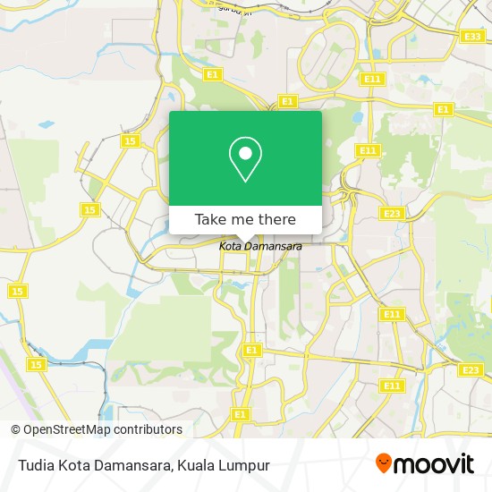 Tudia Kota Damansara map