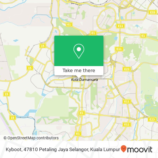Kyboot, 47810 Petaling Jaya Selangor map