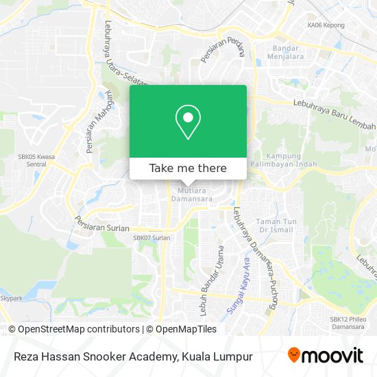 Reza Hassan Snooker Academy map