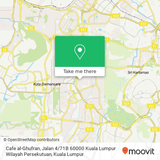 Cafe al-Ghufran, Jalan 4 / 71B 60000 Kuala Lumpur Wilayah Persekutuan map
