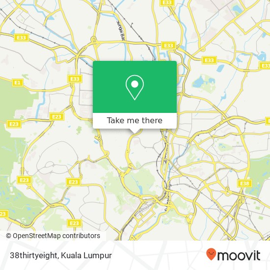 Peta 38thirtyeight, 9 Lebuhraya Sultan Iskandar Kuala Lumpur Wilayah Persekutuan