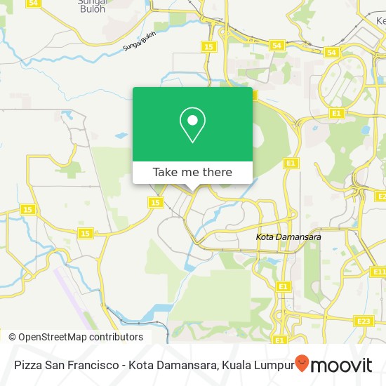 Pizza San Francisco - Kota Damansara, Jalan Teknologi 3 / 9 47810 Petaling Jaya Selangor map