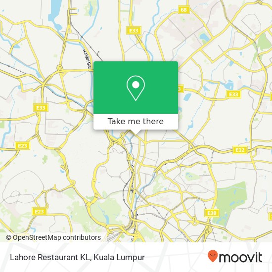 Peta Lahore Restaurant KL, 110 Jalan Ipoh 50480 Kuala Lumpur Wilayah Persekutuan