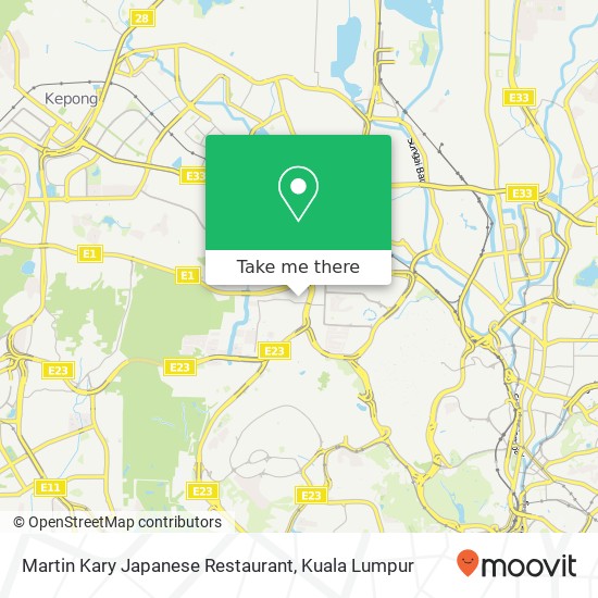 Peta Martin Kary Japanese Restaurant, 5 Jalan Solaris 50480 Kuala Lumpur Wilayah Persekutuan