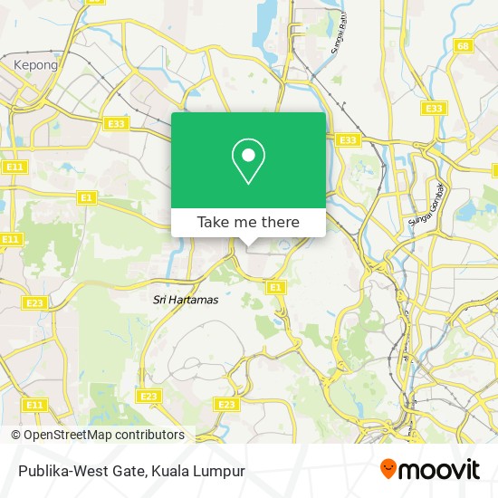 Publika-West Gate map