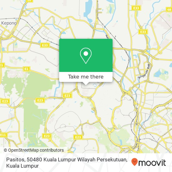 Peta Pasitos, 50480 Kuala Lumpur Wilayah Persekutuan
