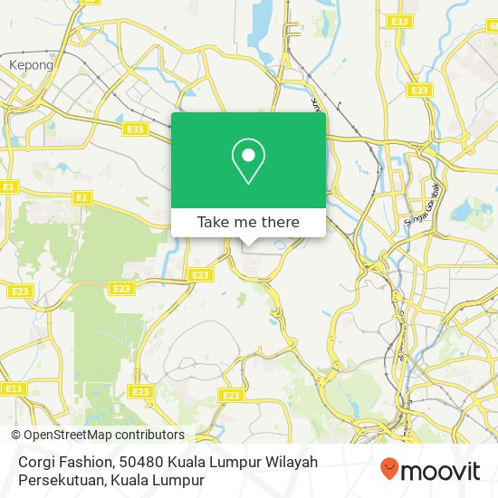 Corgi Fashion, 50480 Kuala Lumpur Wilayah Persekutuan map