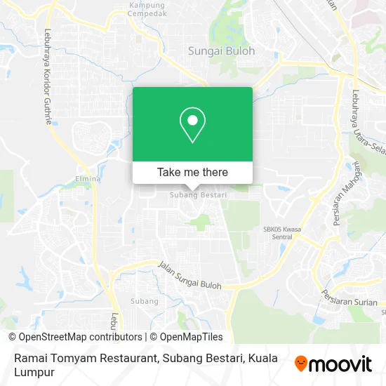 Ramai Tomyam Restaurant, Subang Bestari map