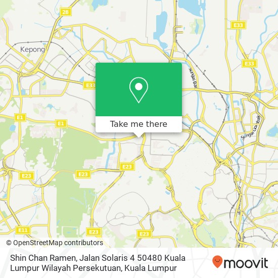 Shin Chan Ramen, Jalan Solaris 4 50480 Kuala Lumpur Wilayah Persekutuan map