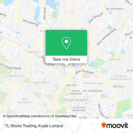 Peta TL Shoes Trading