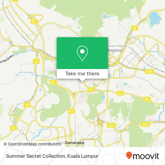 Peta Summer Secret Collection, Jalan Tanjung SD 13 / 2 52200 Petaling Jaya Selangor