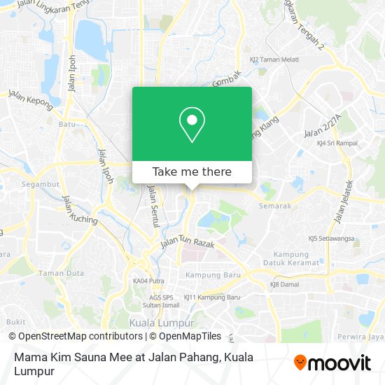 Mama Kim Sauna Mee at Jalan Pahang map