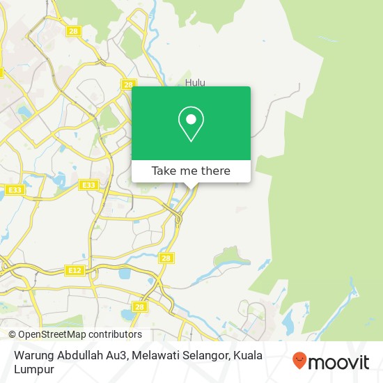 Warung Abdullah Au3, Melawati Selangor map