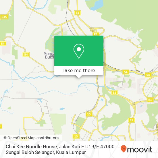 Peta Chai Kee Noodle House, Jalan Kati E U19 / E 47000 Sungai Buloh Selangor