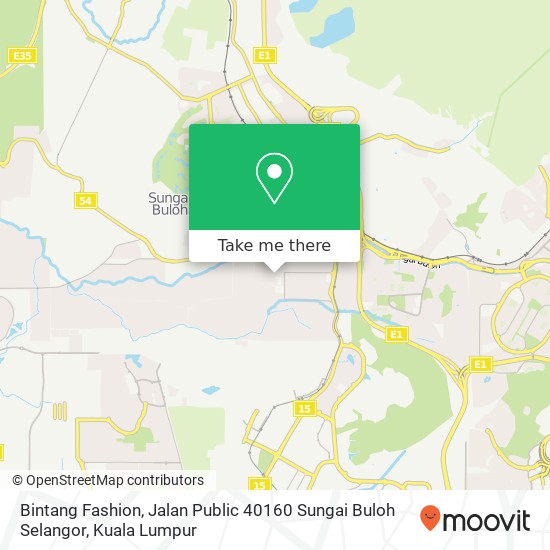 Bintang Fashion, Jalan Public 40160 Sungai Buloh Selangor map