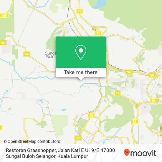 Restoran Grasshopper, Jalan Kati E U19 / E 47000 Sungai Buloh Selangor map