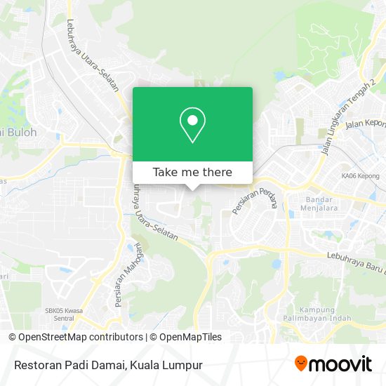Restoran Padi Damai map