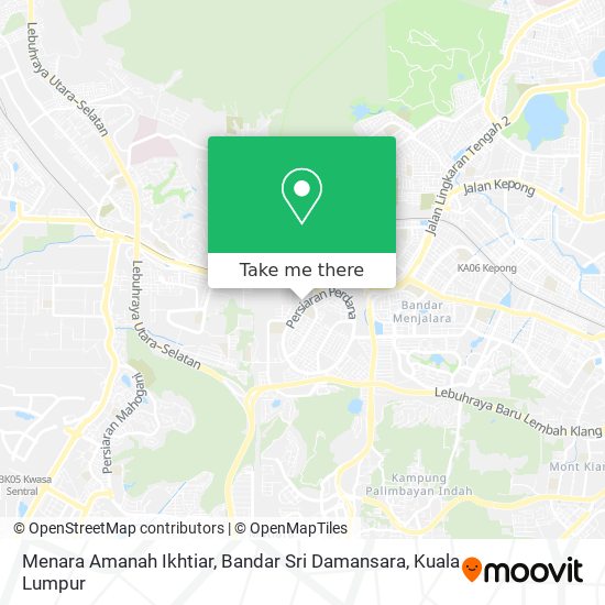 Peta Menara Amanah Ikhtiar, Bandar Sri Damansara