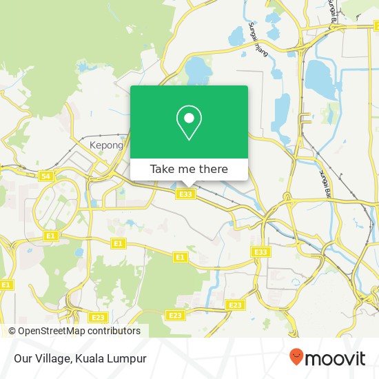 Peta Our Village, Jalan Helang Belalang 4 Kuala Lumpur Wilayah Persekutuan