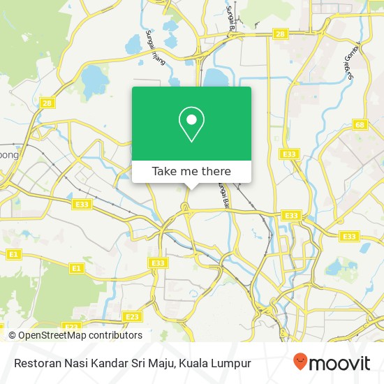 Peta Restoran Nasi Kandar Sri Maju, Jalan Matang 2 51200 Kuala Lumpur Wilayah Persekutuan