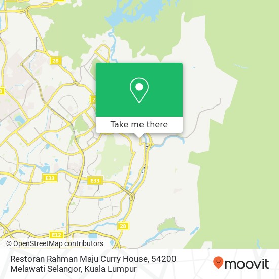 Restoran Rahman Maju Curry House, 54200 Melawati Selangor map