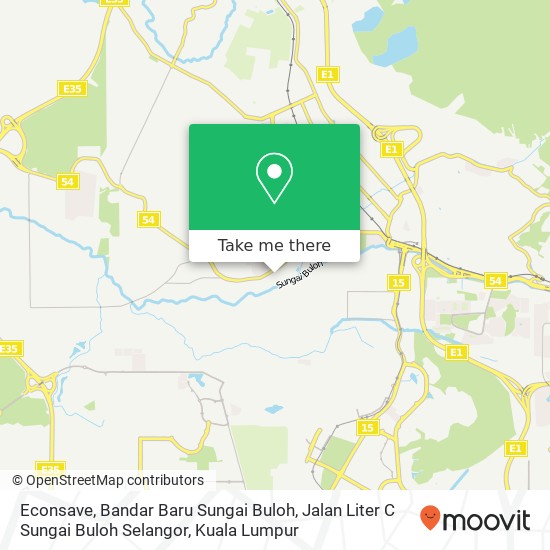 Econsave, Bandar Baru Sungai Buloh, Jalan Liter C Sungai Buloh Selangor map