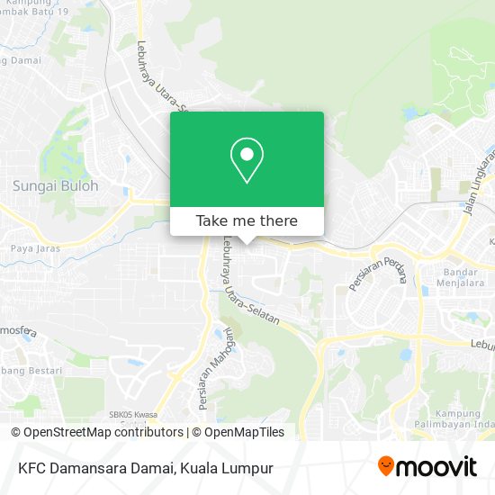 Peta KFC Damansara Damai