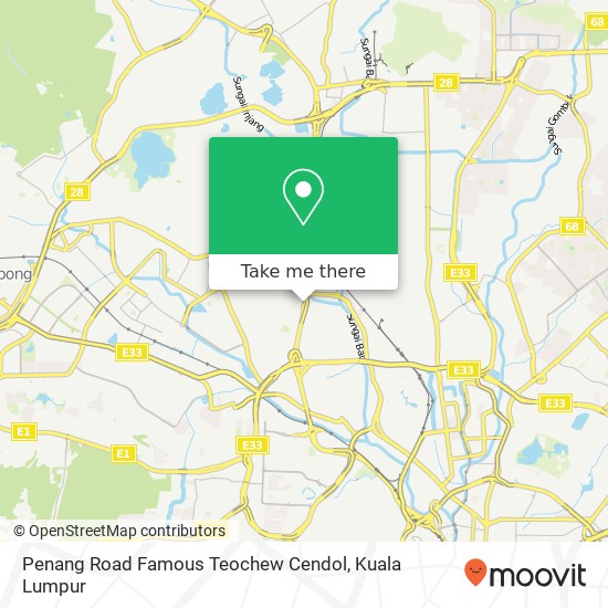 Penang Road Famous Teochew Cendol, 52000 Kuala Lumpur Wilayah Persekutuan map