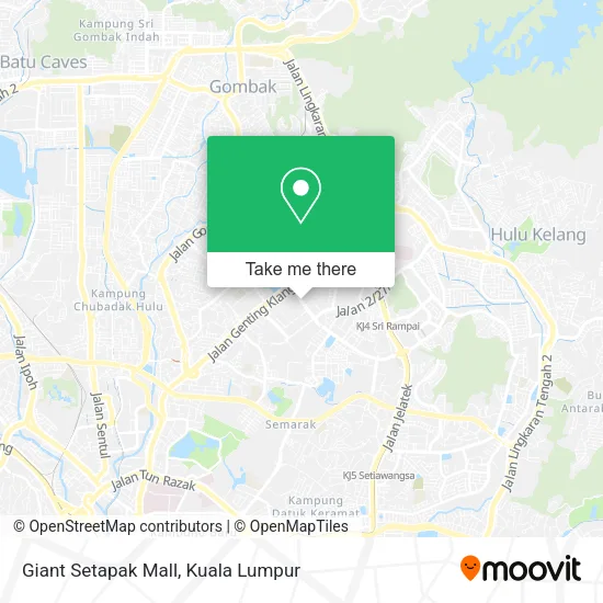Giant Setapak Mall map