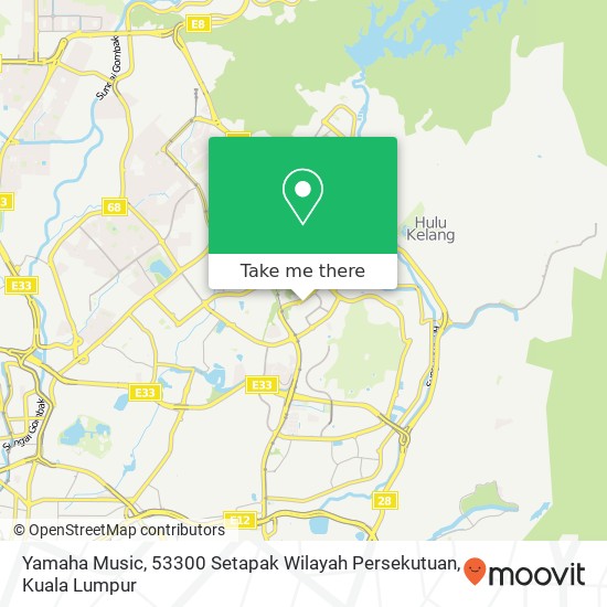 Peta Yamaha Music, 53300 Setapak Wilayah Persekutuan