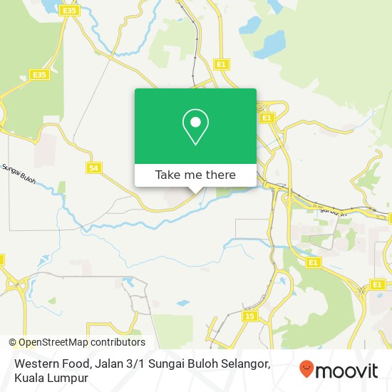 Peta Western Food, Jalan 3 / 1 Sungai Buloh Selangor