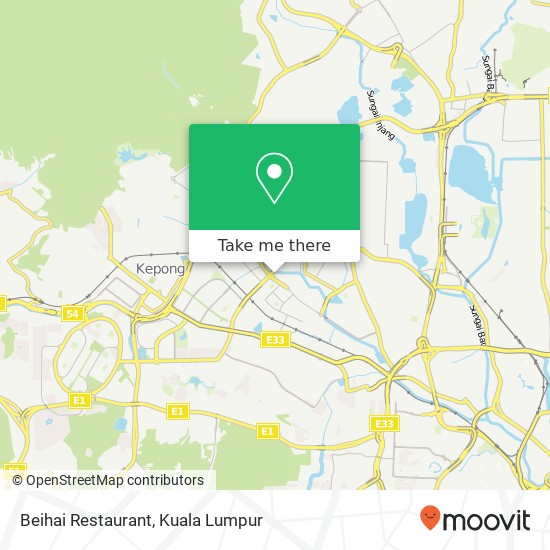 Beihai Restaurant, Jalan Bidara Kuala Lumpur Wilayah Persekutuan map