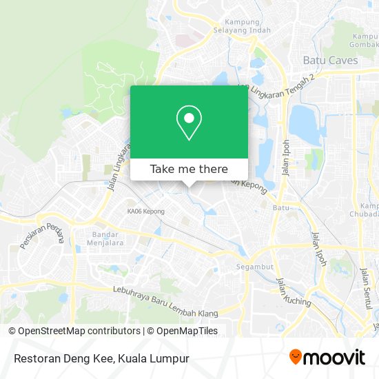 Peta Restoran Deng Kee